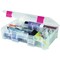 Creative Options Pro Latch Deep Utility Box 4-9 Compartments-11"X7.25"X2.75" Clear W/Magenta